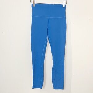 Lululemon Wunder train women’s blue high rise leggings